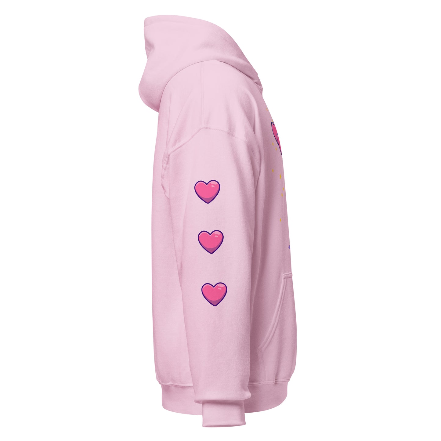 Galaxy Heart-Shaped Ballons Hoodie